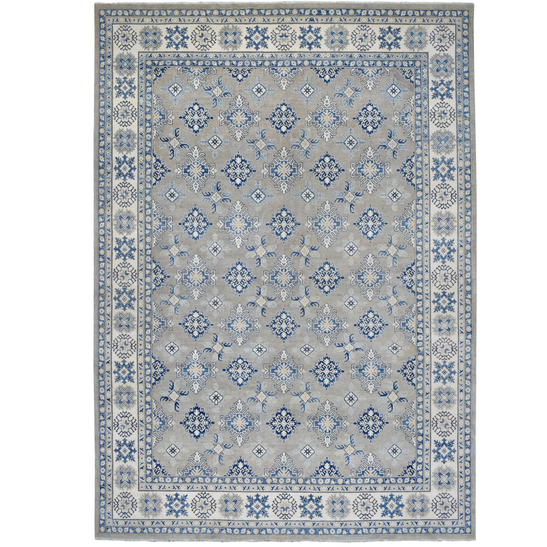 Traditional Wool Hand-Knotted Area Rug 9'8